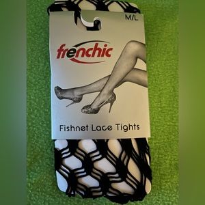 frenchic Fishnet Lace Tights M/L NWOT